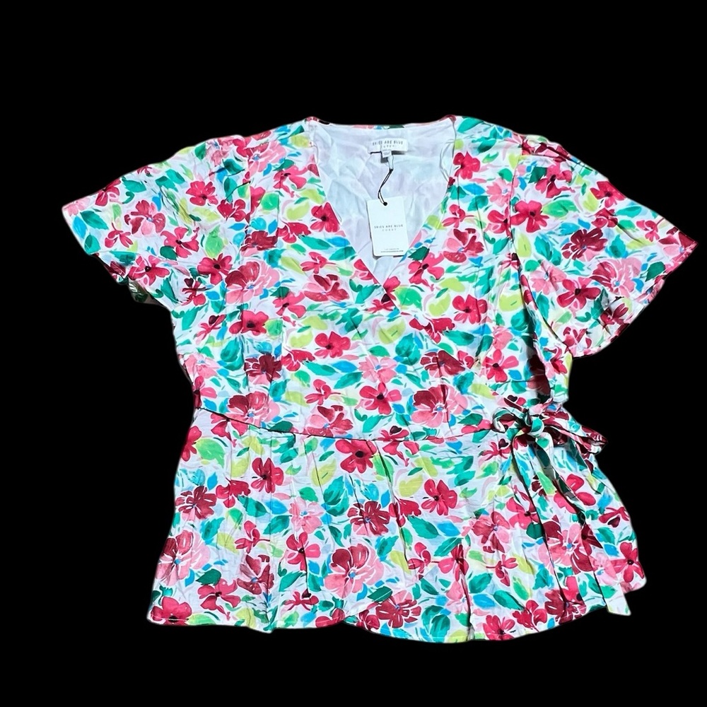 Floral with Tie at Waist